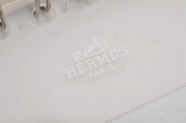 Authentic HERMES Yuris GM Agenda Note Book Cover Leather Light Blue 2595K