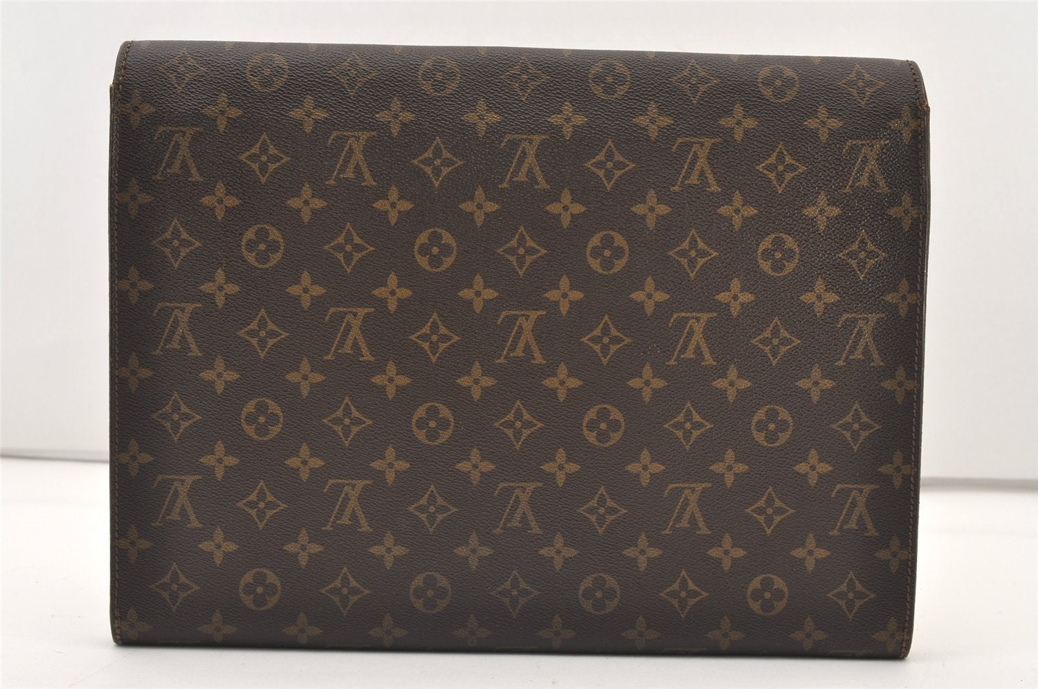Authentic Louis Vuitton Monogram Poche Ministre Document Case M53445 LV 2596J