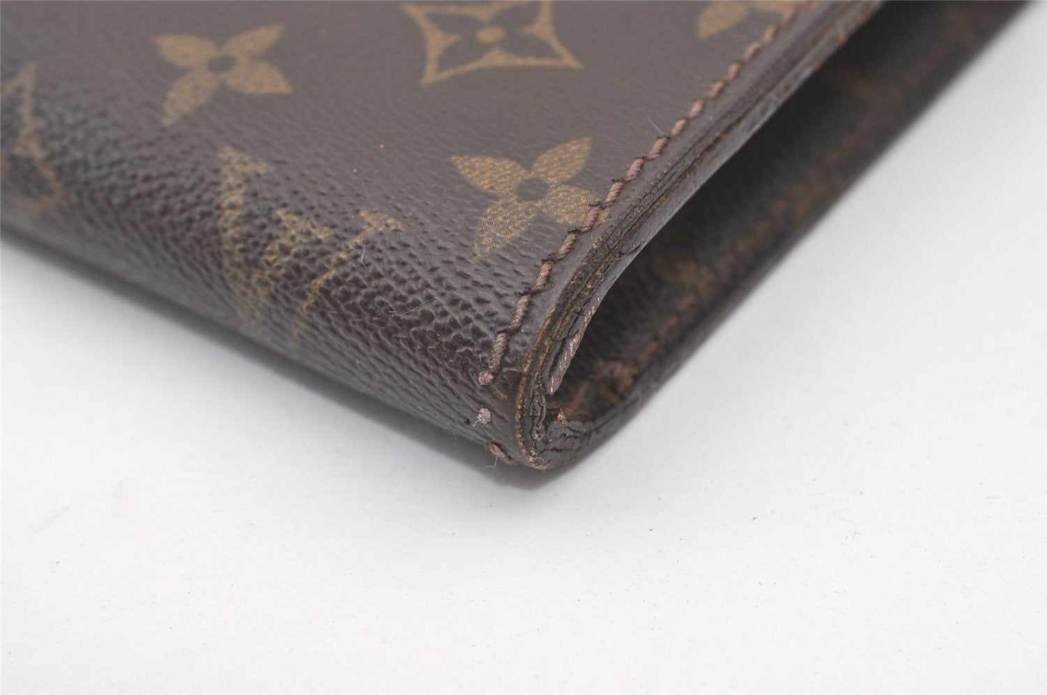 Authentic Louis Vuitton Monogram Poche Ministre Document Case M53445 LV 2596J