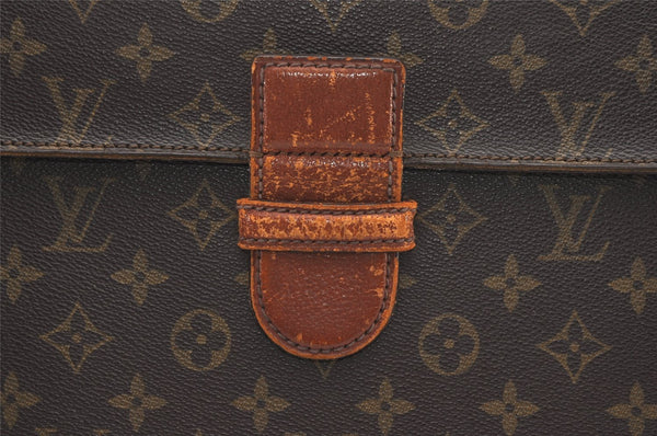 Authentic Louis Vuitton Monogram Poche Ministre Document Case M53445 LV 2596J