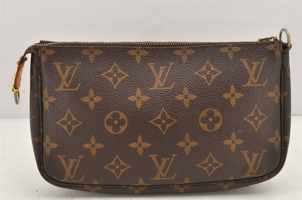 Authentic Louis Vuitton Monogram Pochette Accessoires Pouch M51980 LV 2596K