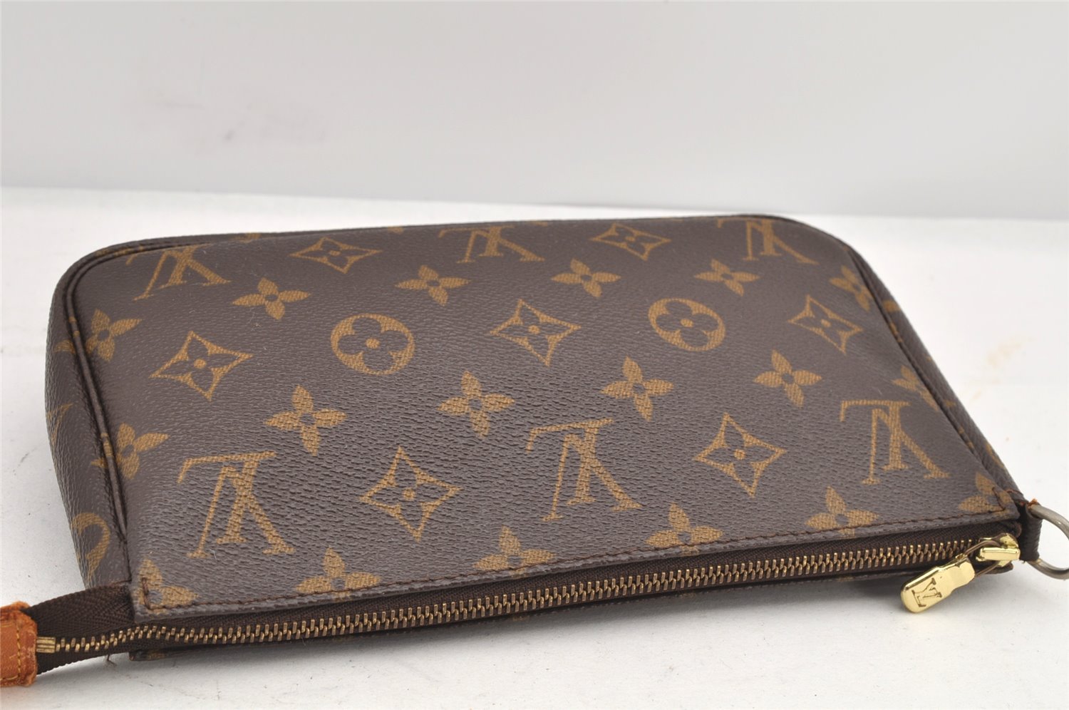 Authentic Louis Vuitton Monogram Pochette Accessoires Pouch M51980 LV 2596K