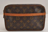 Authentic Louis Vuitton Monogram Compiegne 23 Clutch Hand Bag M51847 LV 2598J