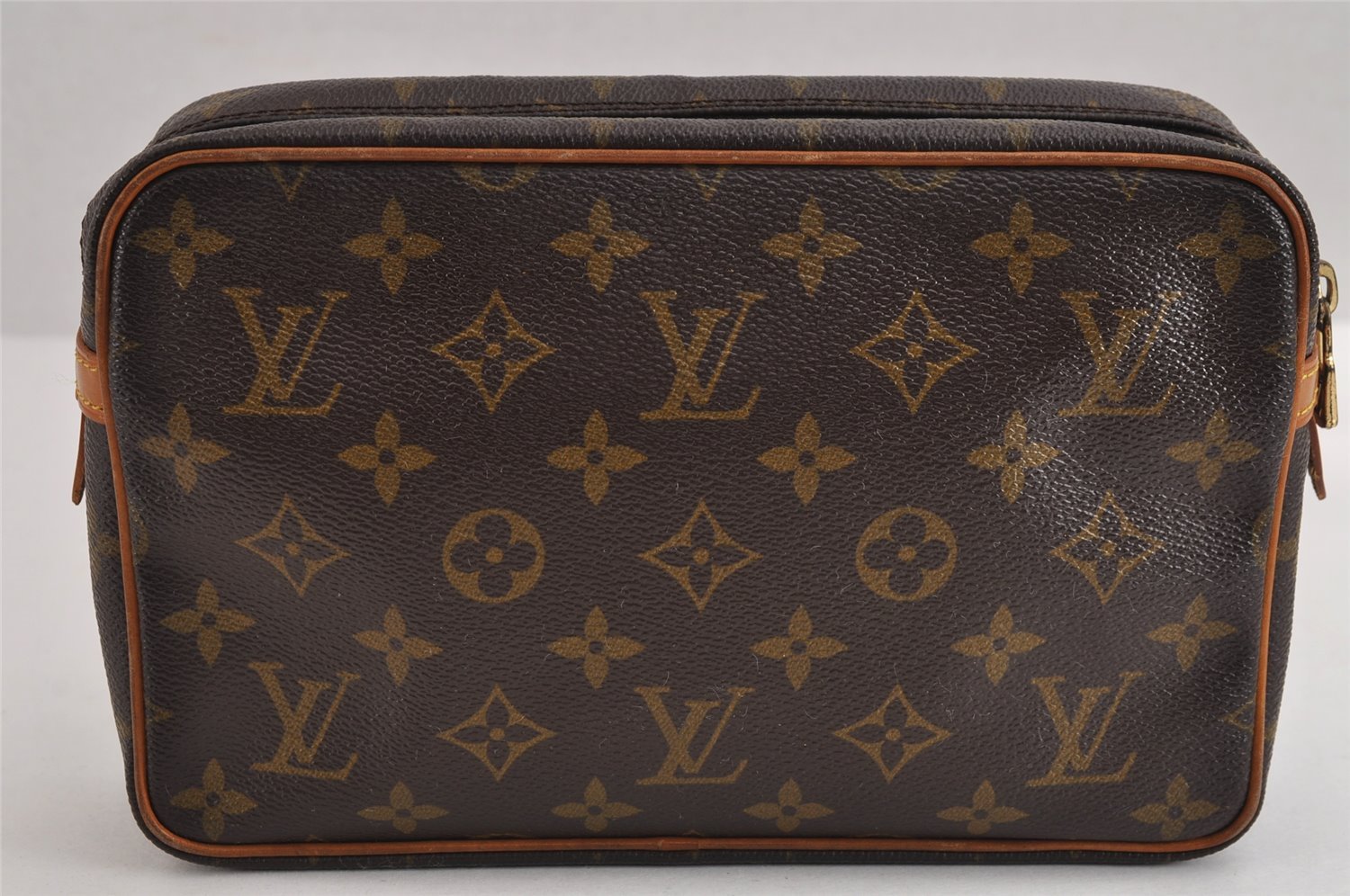 Authentic Louis Vuitton Monogram Compiegne 23 Clutch Hand Bag M51847 LV 2598J