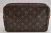 Authentic Louis Vuitton Monogram Compiegne 23 Clutch Hand Bag M51847 LV 2598J