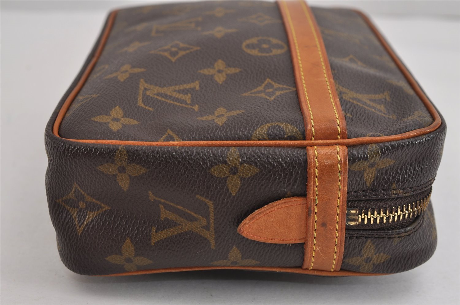 Authentic Louis Vuitton Monogram Compiegne 23 Clutch Hand Bag M51847 LV 2598J