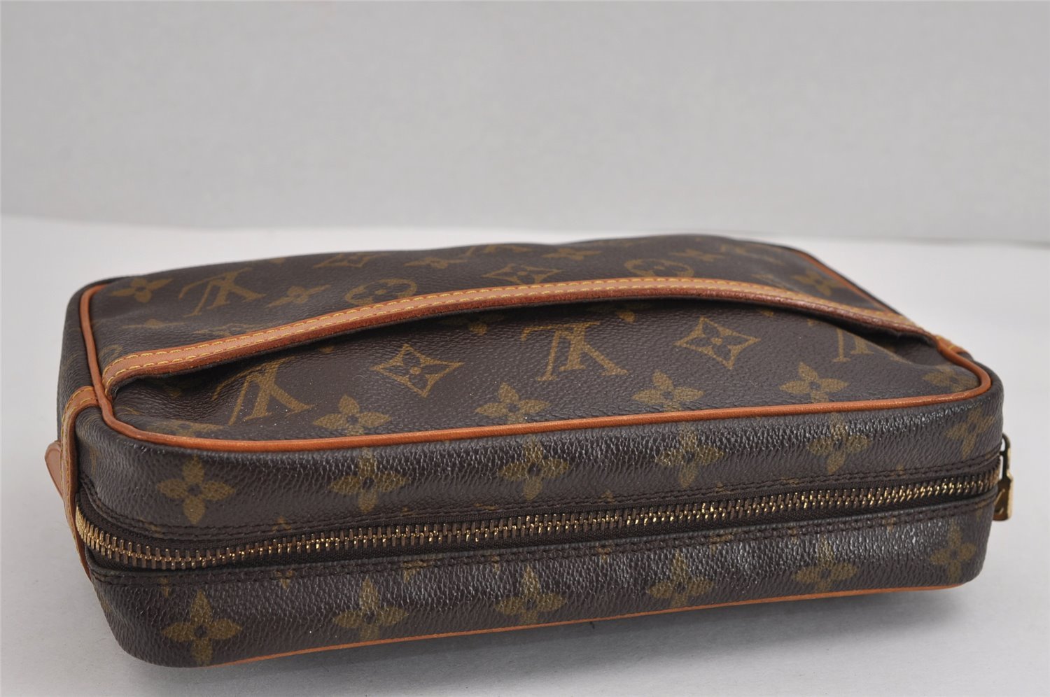 Authentic Louis Vuitton Monogram Compiegne 23 Clutch Hand Bag M51847 LV 2598J