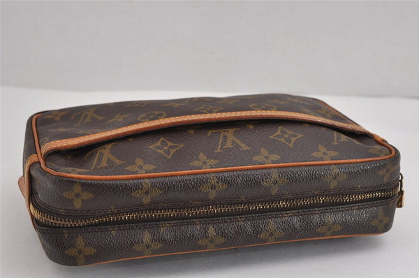 Authentic Louis Vuitton Monogram Compiegne 23 Clutch Hand Bag M51847 LV 2598J