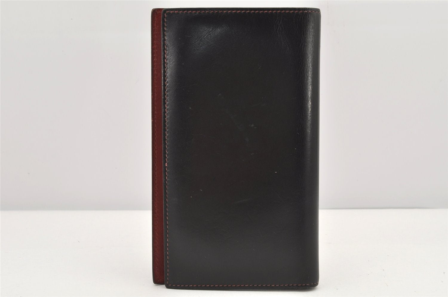Authentic HERMES Vision II Simple Agenda Cover Day Planner Leather Black 2598K