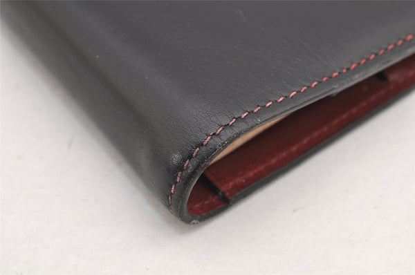 Authentic HERMES Vision II Simple Agenda Cover Day Planner Leather Black 2598K