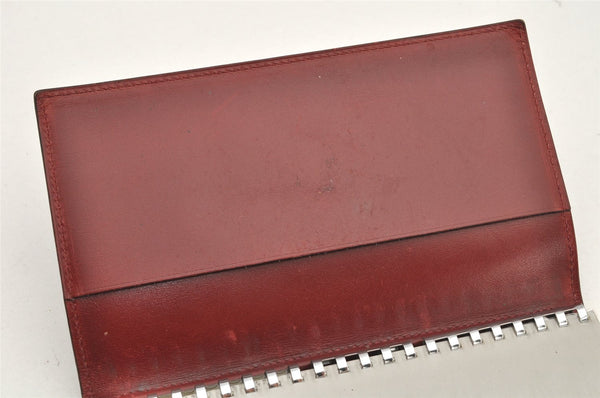 Authentic HERMES Vision II Simple Agenda Cover Day Planner Leather Black 2598K