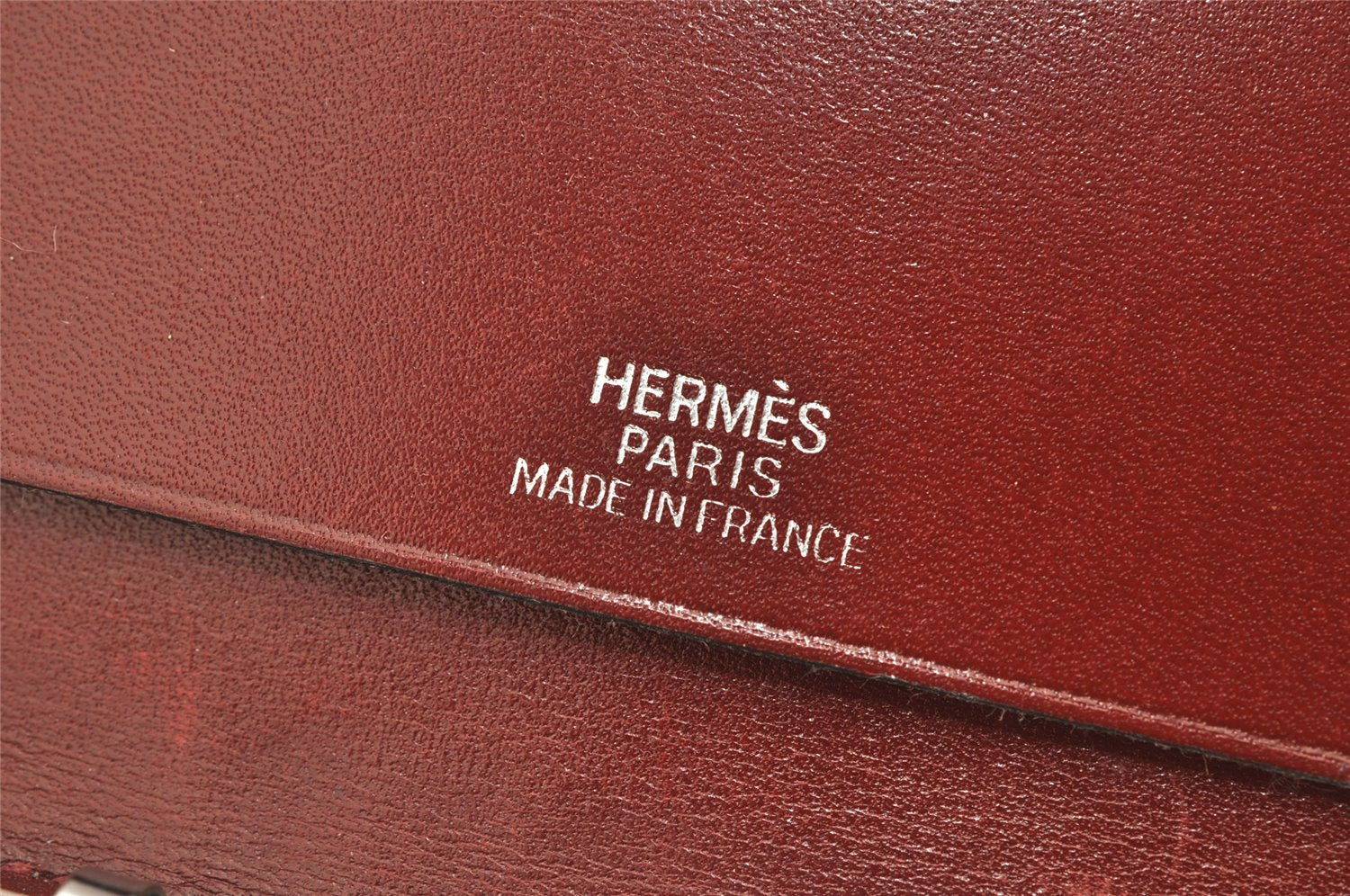 Authentic HERMES Vision II Simple Agenda Cover Day Planner Leather Black 2598K