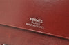 Authentic HERMES Vision II Simple Agenda Cover Day Planner Leather Black 2598K
