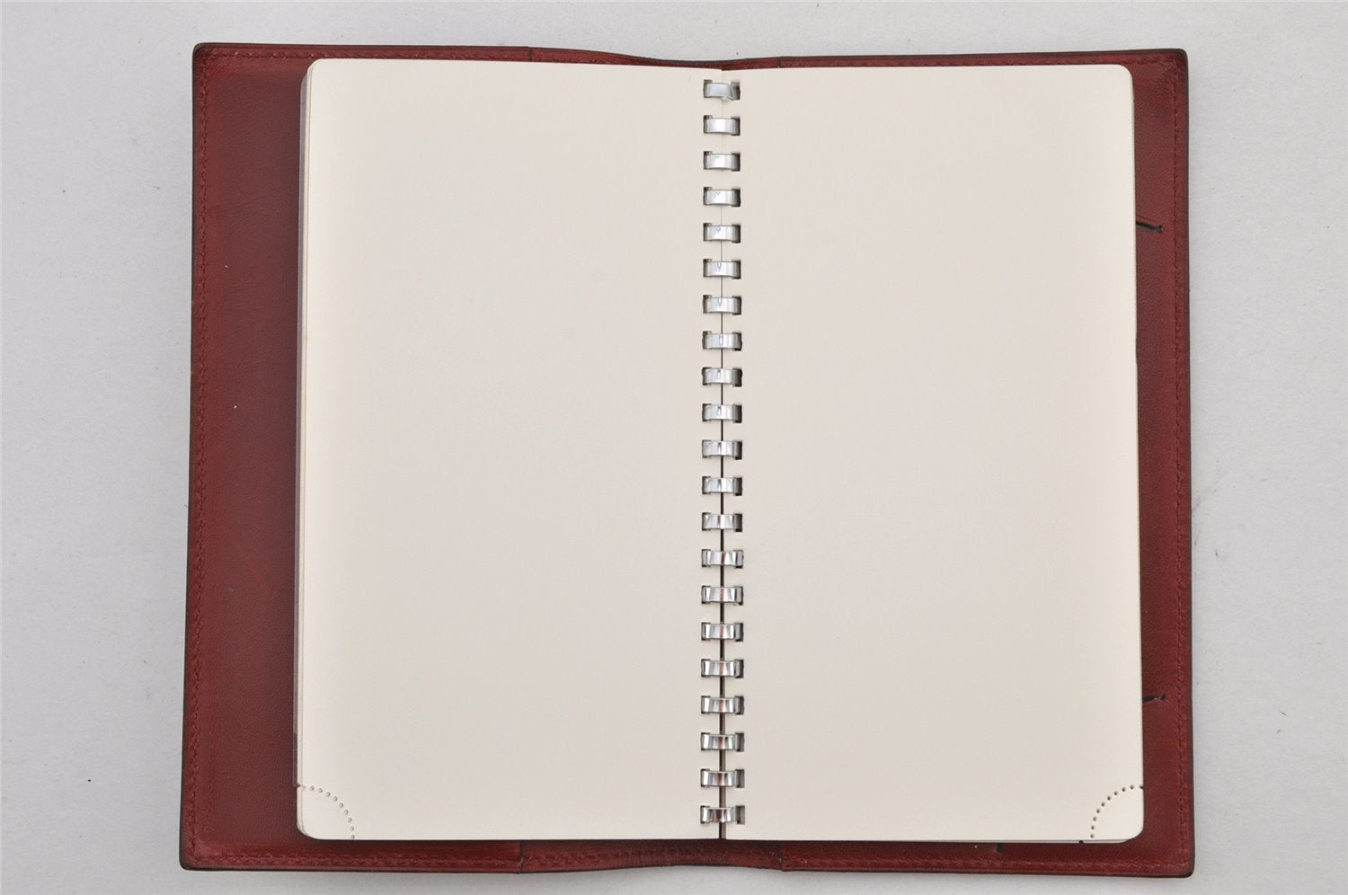 Authentic HERMES Vision II Simple Agenda Cover Day Planner Leather Black 2598K