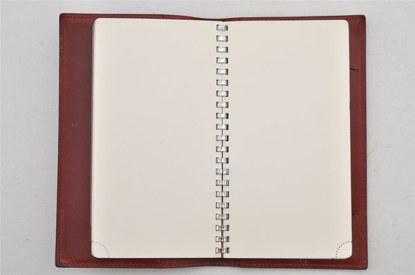 Authentic HERMES Vision II Simple Agenda Cover Day Planner Leather Black 2598K