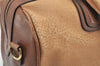 Authentic GUCCI Vintage 2Way Shoulder Hand Boston Bag Leather Brown 2599I