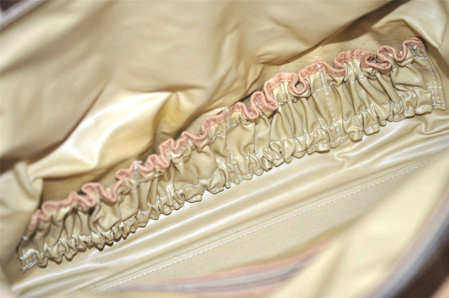 Authentic GUCCI Vintage 2Way Shoulder Hand Boston Bag Leather Brown 2599I