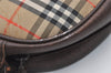 Authentic Burberrys Nova Check Shoulder Cross Bag Canvas Leather Beige 2599J