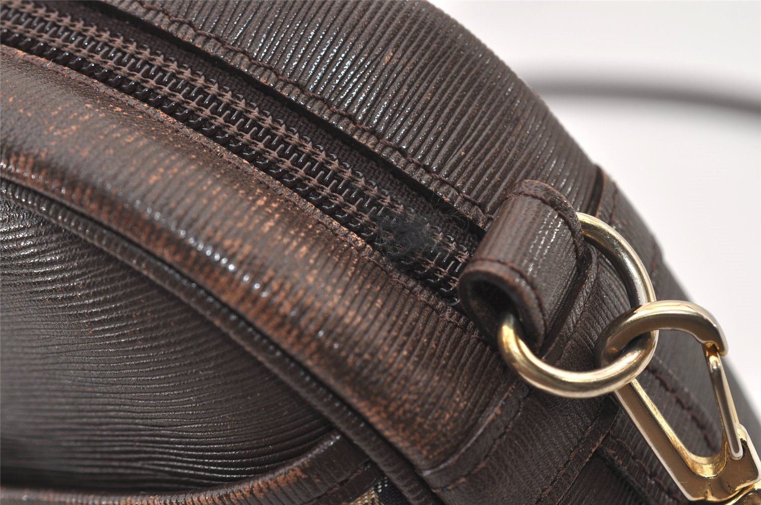 Authentic Burberrys Nova Check Shoulder Cross Bag Canvas Leather Beige 2599J