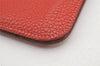 Authentic HERMES Dogon GM Leather Long Wallet Purse Red 2600K