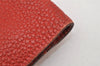 Authentic HERMES Dogon GM Leather Long Wallet Purse Red 2600K