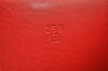 Authentic HERMES Dogon GM Leather Long Wallet Purse Red 2600K
