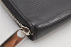 Authentic Louis Vuitton Epi Zippy Organizer Long Wallet Black M63852 LV 2601K