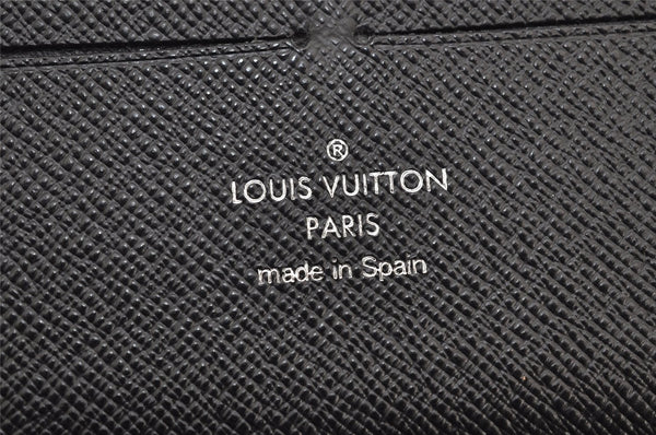 Authentic Louis Vuitton Epi Zippy Organizer Long Wallet Black M63852 LV 2601K