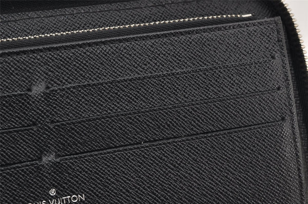 Authentic Louis Vuitton Epi Zippy Organizer Long Wallet Black M63852 LV 2601K