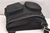 Authentic PRADA Nylon Tessuto Leather Shoulder Cross Body Bag Purse Black 2602J