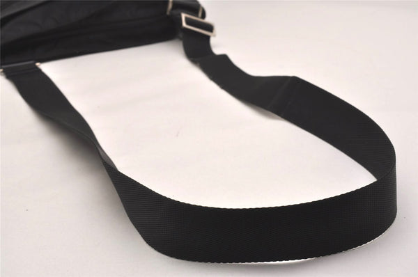 Authentic PRADA Nylon Tessuto Leather Shoulder Cross Body Bag Purse Black 2602J