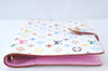 Louis Vuitton Monogram Multicolor Agenda PM Notebook Cover White Pink 2602K