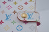 Louis Vuitton Monogram Multicolor Agenda PM Notebook Cover White Pink 2602K