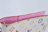 Louis Vuitton Monogram Multicolor Agenda PM Notebook Cover White Pink 2602K