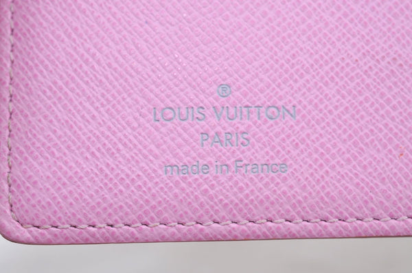 Louis Vuitton Monogram Multicolor Agenda PM Notebook Cover White Pink 2602K