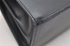 Authentic Salvatore Ferragamo Gancini Leather 2Way Shoulder Hand Bag Navy 2604K