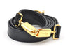 Authentic Salvatore Ferragamo Gancini Leather 2Way Shoulder Hand Bag Navy 2604K