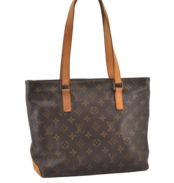 Authentic Louis Vuitton Monogram Cabas Piano Shoulder Tote Bag M51148 LV 2605J