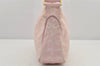 Authentic CHANEL New Travel Line Shoulder Hand Bag Nylon Leather Pink 2605K