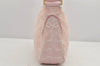 Authentic CHANEL New Travel Line Shoulder Hand Bag Nylon Leather Pink 2605K