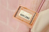 Authentic CHANEL New Travel Line Shoulder Hand Bag Nylon Leather Pink 2605K