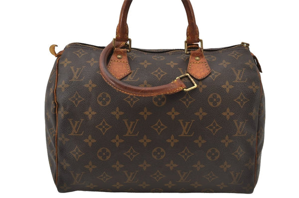 Authentic Louis Vuitton Monogram Speedy 30 Hand Boston Bag M41526 Junk 2606J