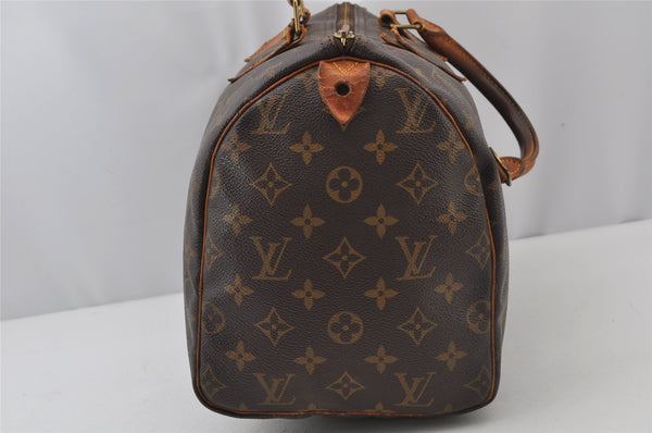 Authentic Louis Vuitton Monogram Speedy 30 Hand Boston Bag M41526 Junk 2606J
