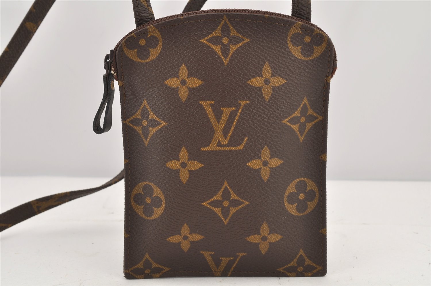 Auth Louis Vuitton Monogram Pochette Secret Shoulder Bag Pouch Old Model 2606K