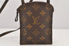 Auth Louis Vuitton Monogram Pochette Secret Shoulder Bag Pouch Old Model 2606K