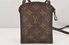 Auth Louis Vuitton Monogram Pochette Secret Shoulder Bag Pouch Old Model 2606K