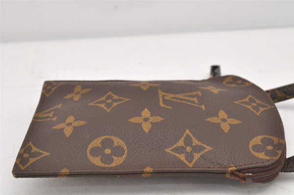 Auth Louis Vuitton Monogram Pochette Secret Shoulder Bag Pouch Old Model 2606K