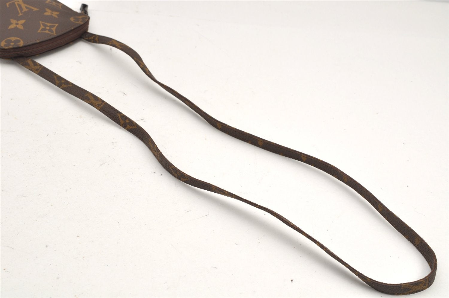 Auth Louis Vuitton Monogram Pochette Secret Shoulder Bag Pouch Old Model 2606K