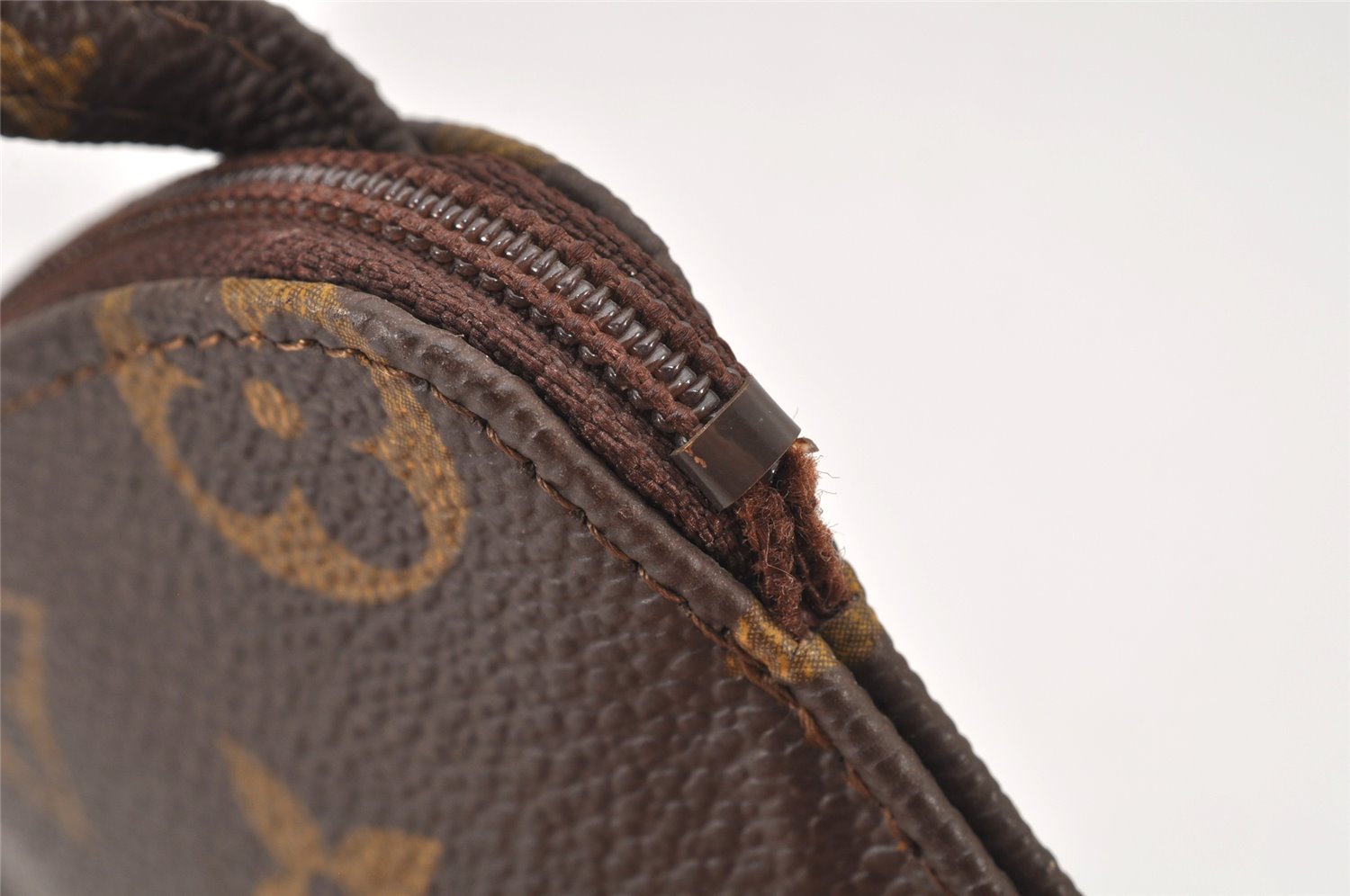 Auth Louis Vuitton Monogram Pochette Secret Shoulder Bag Pouch Old Model 2606K