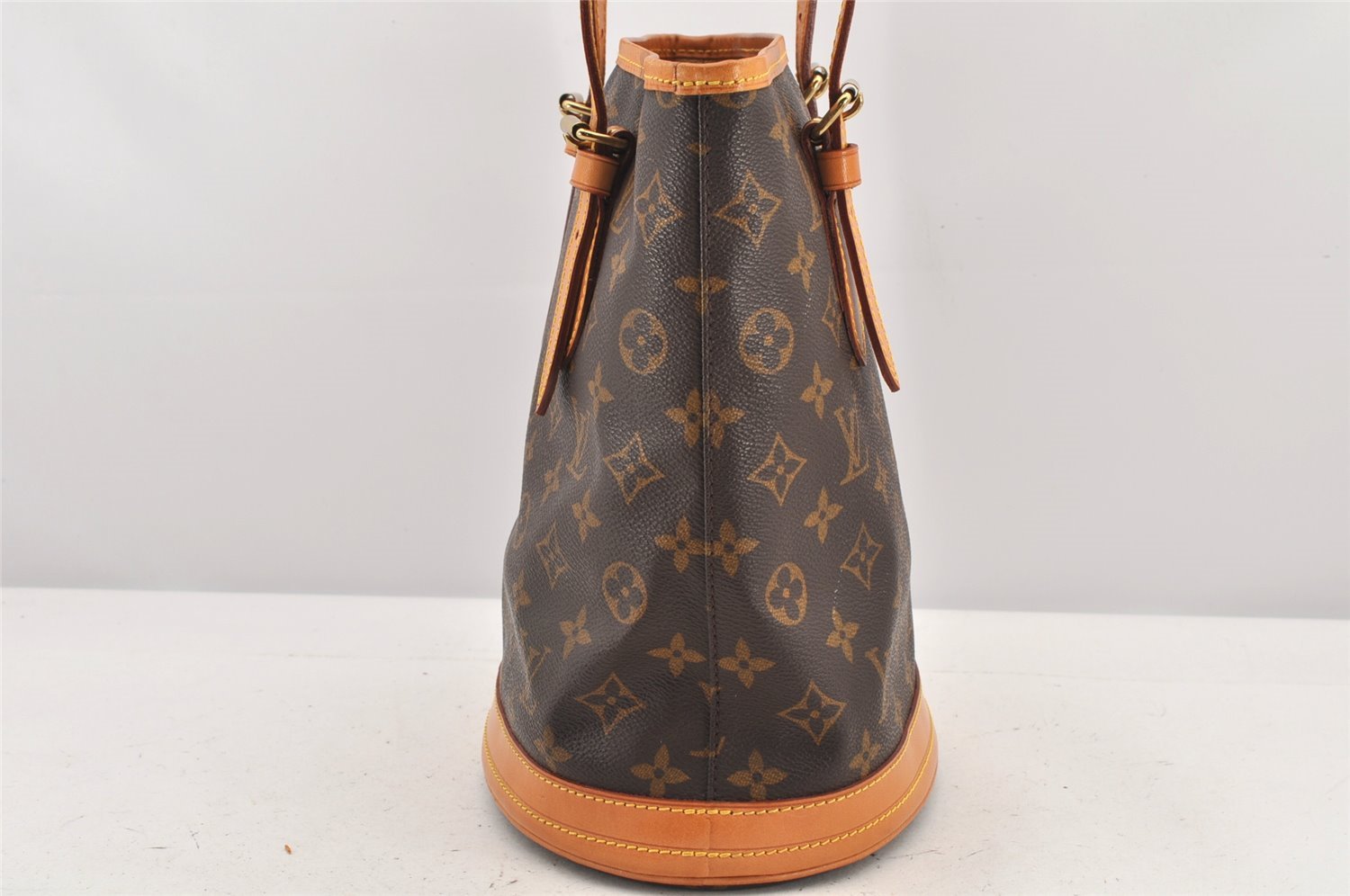 Authentic Louis Vuitton Monogram Bucket PM Shoulder Tote Bag M42238 Junk 2607K